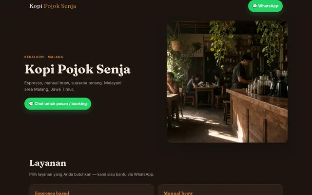 Kopi Pojok Senja