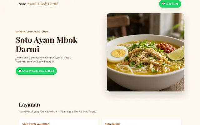 Soto Ayam Mbok Darmi